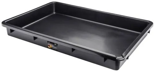 Vigor Auffangwanne V5488 - Ölwannen aus Kunststoff, 50 L Fassungsvermögen, ideal für Öl und Gefahrstoffe, mit Ausgießer und vielseitig einsetzbar, Made in Germany.