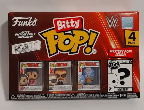FUNKO BITTY POP! WWE 4er PACK RAZOR RAMON - DIESEL - REY MYSTERIO + CHASE