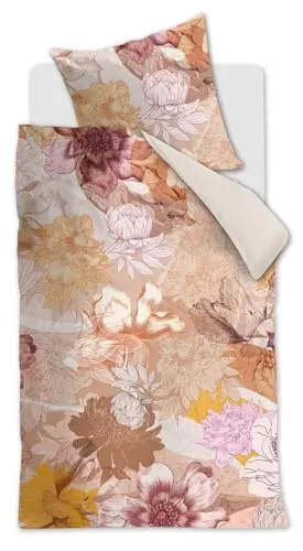 Beddinghouse Mako-Satin-Bettwäsche-Garnitur Floraison Farbe Multi Größe 135 x 200 cm + 1x 80 x 80 cm