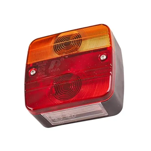 Dema Rücklicht 4-Kammer – Vielseitige Fahrzeugbeleuchtung - Elektronik & Foto – Robuste, wetterfeste 4-Kammer-Schlussleuchte mit Kennzeichenbeleuchtung, ideal für Anhänger, LKW, PKW und Wohnwagen.