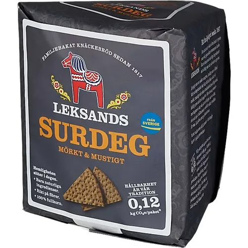 Leksands Trekant Surdegsknäcke Sauerteig Knäckebrot Knäcke Schwedisch 200g