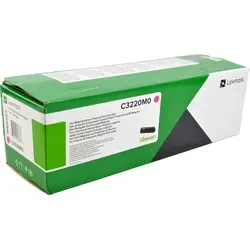Lexmark Toner C3220M0 magenta - Original Toner für bis zu 1.500 Seiten, brillante Farbausdrucke und hohe Druckqualität für Lexmark Drucker