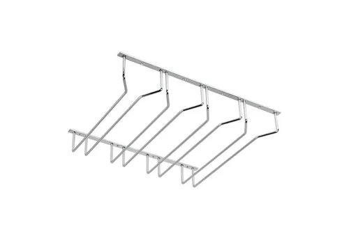 SO-TECH® Gläserhalter schwarz / Chrom poliert - für 4 Glasreihen - Gläserhalter für 4 Glasreihen, ideal für Küche, Bars oder Restaurants. Mit polierter Chrom-Oberfläche und einfacher Montage, sorgt er für Ordnung und schnellen Zugriff auf Ihre Stielgläser.