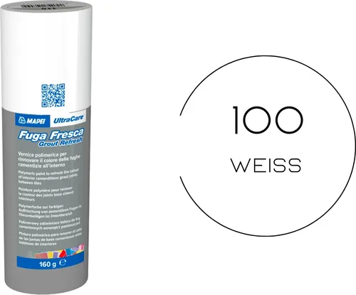 MAPEI® ULTRACARE Fuga Fresca 100 weiß 160 g Fugensanierfarbe zum Auffrischen der Fugenfarbe