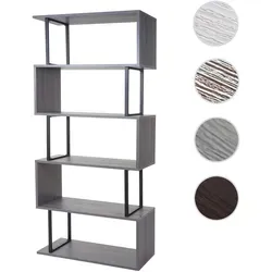 Bücherregal HWC-A27, modernes Standregal mit 3D-Struktur von Mendler