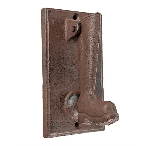 Homescapes Türklopfer antik Stiefel Design aus Gusseisen klassisch in braun 821g