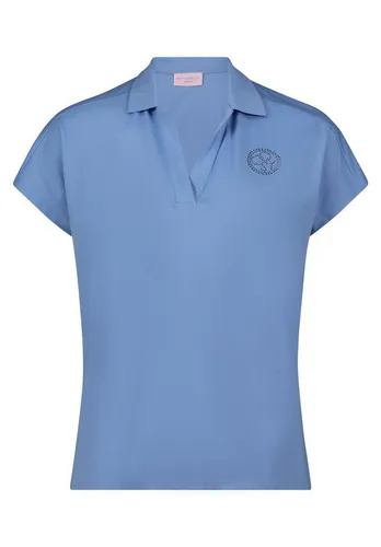 Betty Barclay Damen Kurzarmshirt mit Schmucksteinen in Blau (Größe 38)