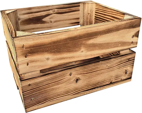 sunnypillow Holzkiste Holzkisten Obstkisten Apfelkisten in vielen Farben zur Auswahl, Einzelkiste 25x20x15cm