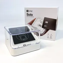SumUp Solo Kartenterminal mit Ladestation – Mobiles Lesegerät für kontaktloses Bezahlen