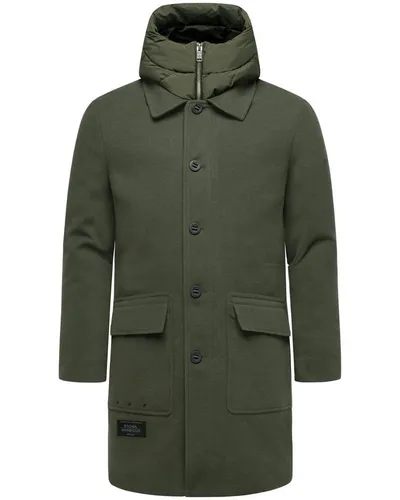 Stone Harbour Trenchcoat Thiagoo XX Kurzmantel in Wollmantel-Optik mit herausnehmbaren Inlay