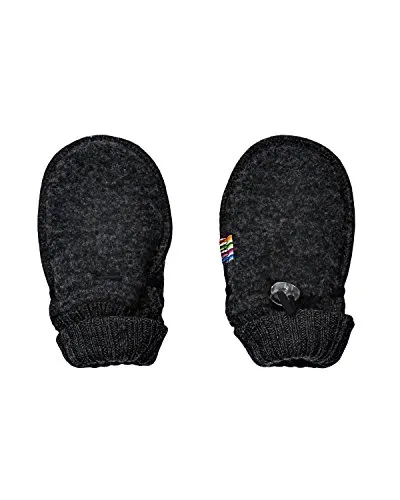 Joha Fäustlinge aus 100% Wolle, Dunkelgrau - Handschuhe & Fäustlinge für Baby-Jungen, weiche und warme Fäustlinge aus reiner Wolle, wasserabweisend und atmungsaktiv für besten Tragekomfort.