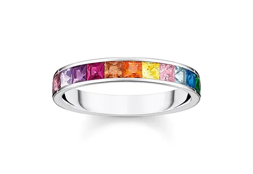 THOMAS SABO Silberring Damen-Silber Bunte e