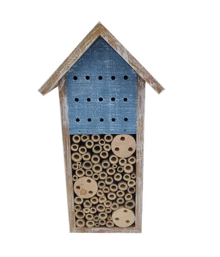 Dehner Insektenhotel Natura Premium Galway, 15 x 30 x 13 cm, versch. Farben, Bienenhotel aus FSC®-zertifiziertem Tannenholz / Bambus
