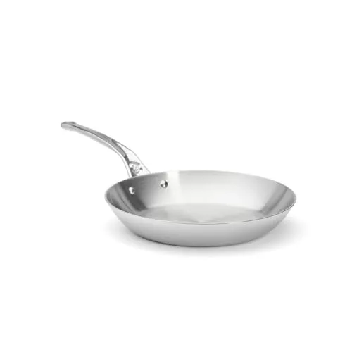 DE BUYER 1830 Affinity Serie Pfanne 28 cm aus Edelstahl - Hochwertige Edelstahlpfanne mit 28 cm Durchmesser, ideal für gleichmäßiges Braten und hohe Hitzebeständigkeit.