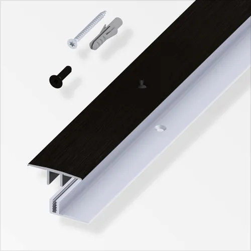 alfer Übergangs-Profil und Träger-Profil 1 m, Alu gebürstet - Dämmstoffe, hochwertiges Aluminium-Profil für nahtlose Übergänge und stabile Trägerelemente, ideal für Renovierungen und Neubauten.