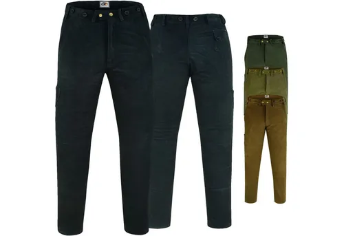 German Wear Lederhose GW604 Lange Jagdhose Jagdlederhose Jägerhose Nubukleder