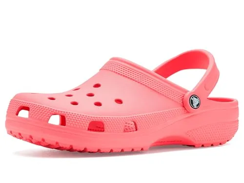 Crocs Classic Clog Sandale Guava Pfirsichorange, Größe 38-39 - Entdecken Sie die Crocs Classic Clogs für optimalen Tragekomfort! Das ergonomische Fußbett aus Croslite-Material passt sich Ihrem Fuß an und bietet hervorragende Unterstützung. Ideal für Strand und Freizeit.