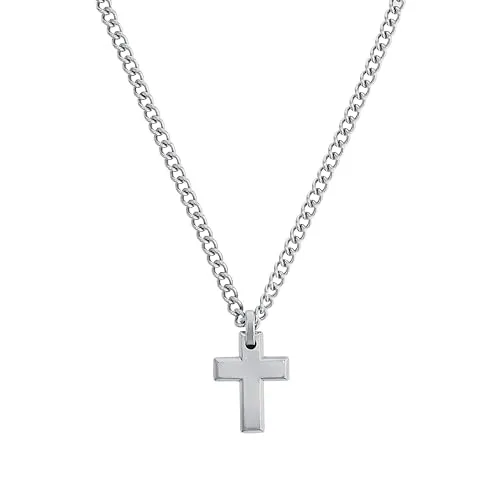 s.Oliver Jewelry Venezianerkette mit Kreuz Anhänger - Modell 2026009 - Elegante Venezianerkette mit einem stilvollen Kreuz Anhänger, perfekt für jeden Anlass und ein ideales Geschenk für religiöse Feste.