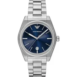Emporio Armani Watch AR11620 - Elegante Armbanduhr für Herren - Armbanduhr für Herren mit 41-mm-Gehäuse, blauem Zifferblatt und wasserdichter Bauweise bis 50 m, ideal für stilbewusste Männer, die sowohl im Alltag als auch beim Schwimmen glänzen möchten.