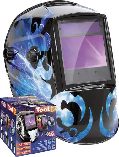 Toolit COSMIC 044104 Schweißerschutzhelm Schwarz-Blau von Toolit