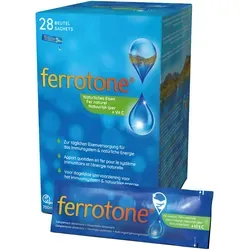 Ferrotone Eisen Sachets mit Apfel 28X25 ml