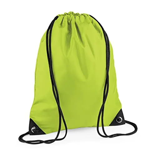 BagBase Unisex BG010LIME Premium Turnbeutel, Limette, Größe M