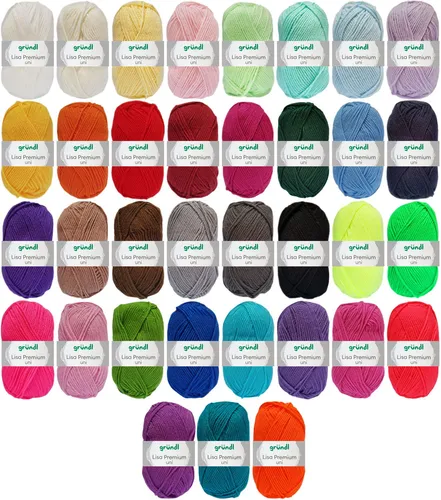 Gramm Gründl Wolle Lisa Premium Uni 50 von Gründl Wolle