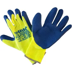 WBV-Oelde GmbH & Co.KG Ulith ICE CRUSHER Winter-Montagehandschuh, warngelb/blau, Latexbeschichtet, 1 Paar, Größe 10 805830
