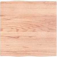 vidaXL Handgefertigte Tischplatte aus Eichenholz mit Baumkante 60x60cm - Esszimmertische: Verleihe deinem Tisch neuen Glanz mit dieser einzigartigen, handgefertigten Eichenholzplatte – sofort einsatzbereit, mit natürlichem Charme und individueller Maserung.