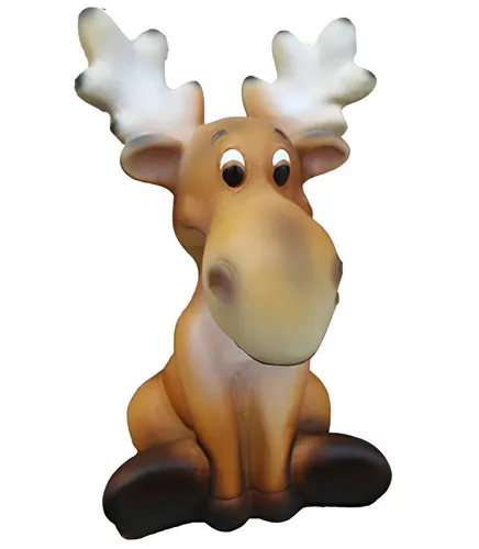JVmoebel Tierfigur Elegante Rentier Deko Figur aus hochwertigem Material für Winterdeko (Skulptur Z53-34cm), Made in Europa