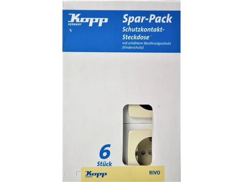 Kopp Einsatz Steckdose RIVO Reinweiß 945101059 in beige von KOPP Germany