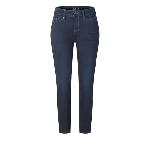 Mac Damen 5-Pocket Jeans Rich Slim - Dark Blue, Größe W40, Länge L28 - Jeans für Damen im femininen Fit, modischer Used-Look und perfekte Passform für jeden Anlass.