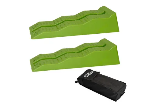 TRUTZHOLM Auffahrrampe 2 x Auffahrkeil mit Überfahrstopper von Trutzholm