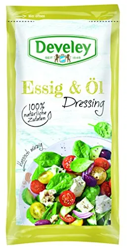 Develey Salatliebe Essig & Öl Dressing im Portionsbeutel, 75 ml