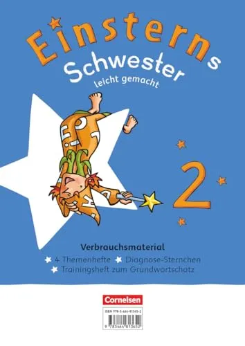 Einsterns Schwester - Sprache und Lesen - Neubearbeitung 2022 - Deutsch Schulbücher für das 2. Schuljahr, leicht verständliche Themenhefte 1-4 mit digitalem Medienpaket zur Förderung des Grundwortschatzes.