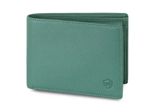 VON HEESEN Geldbörse im Querformat mit RFID-Schutz - Elegante Ledergeldbörse aus vollnarbigem Nappaleder. Mit 12 Kartenfächern und RFID-Schutz für sichere Daten. Inklusive Geschenkbox – ideal für besondere Anlässe!