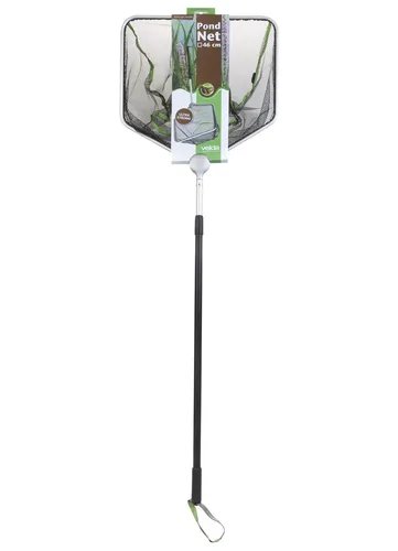 Velda Teichkescher eckig 46 cm mit Teleskopstiel - Kescher & Siebe, ideal für die mühelose Reinigung von Teichen dank verstellbarem Teleskopstiel bis 180 cm.