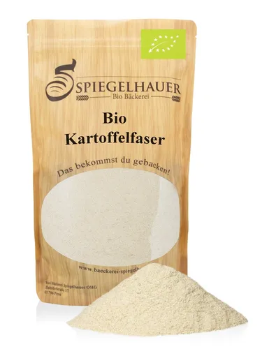 Kartoffelfaser fein vermahlen 1 kg - ideal zum Wasser binden - Bio Kartoffelfaser, arm an Kohlenhydraten und perfekt für kreative Backrezepte oder als Bindemittel in der Küche.