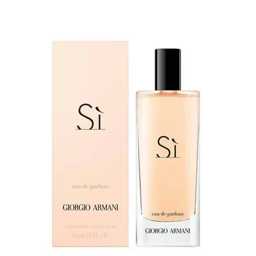 Giorgio Armani Si 15 ml Eau De Parfum Spray - Damen Eau de Parfum mit langanhaltendem Duft von Vanille, Jasmin und Patschuli – ideal für besondere Anlässe oder den Alltag.