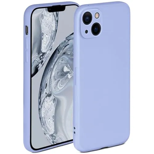 ONEFLOW Soft Case für iPhone 14 Hülle aus Silikon mit Kameraschutz, Silikonhülle mit erhöhtem Schutz fürs Display, Backcover Schutzhülle, weiche Handyhülle, Hellblau