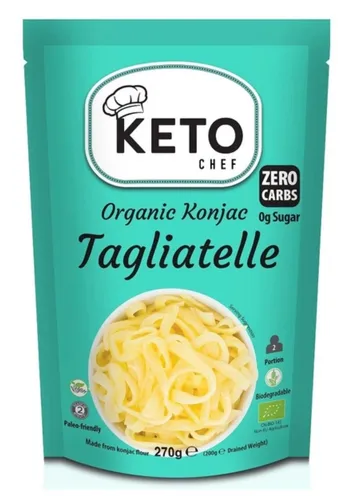 Keto Chef Glutenfreie Konjac Tagliatelle Nudeln BIO 270 g