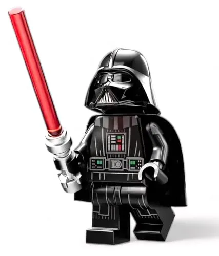 Lego Star Wars: Darth Vader Minifigur mit Lichtschwert und extra schwarzem Umhang