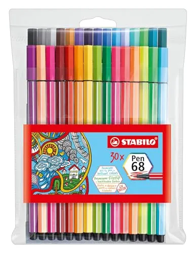 STABILO Pen 68 Premium-Filzstift 30er Pack von STABILO