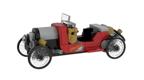 Stone Heap | Red Sportscar | Little Classics | 88 Klemmbausteine | Modellbausatz für Oldtimer-Fans & Sammler | Nr. 4 von 4 Sammelserie