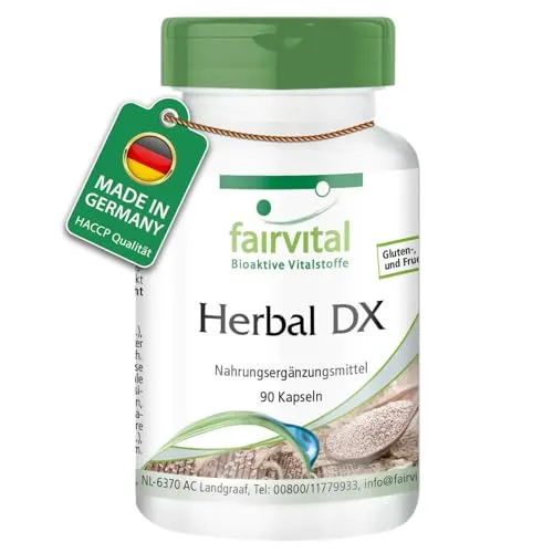 Fairvital | Flohsamenschalen, Löwenzahnwurzel-Extrakt und mehr - 90 Kapseln - mit Chlorella