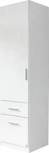 Carryhome Drehtürenschrank in Weiß Hochglanz