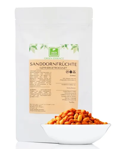 Sanddornbeeren gefriergetrocknet 100g - Sanddorn Frucht gefriergetrocknet