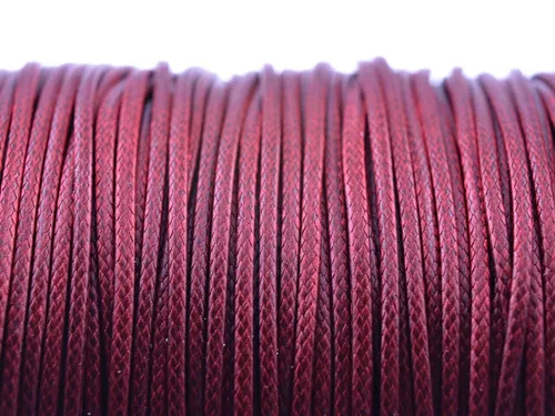 m Polyesterkordel gewachst in bordeaux, 1 mm (0,19 EUR pro m) 10