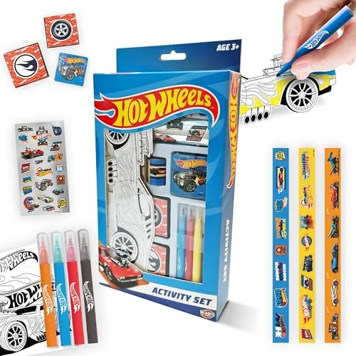 Hot Wheels Kreativset Auto basteln + Stifte