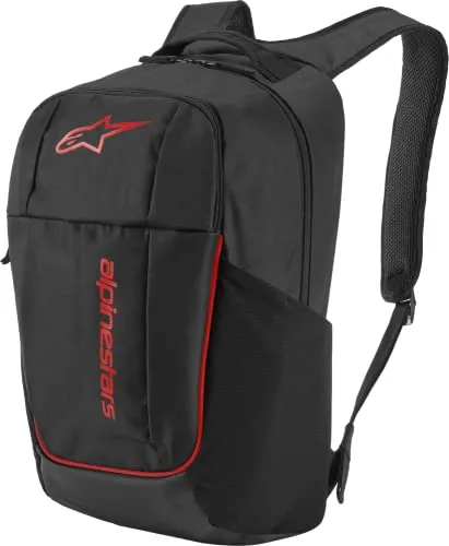 Alpinestars Gfx V2 Backpack, Rucksack Schwarz Rot - Tagesrucksäcke mit 15,9 Litern Volumen, strapazierfähigem 600D-Polyester und intelligentem Design für Laptop und Technik – dein zuverlässiger Begleiter für Abenteuer!